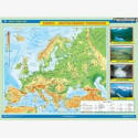 Mapa Europa. Ukształtowanie powierzchni/Krajobrazy 