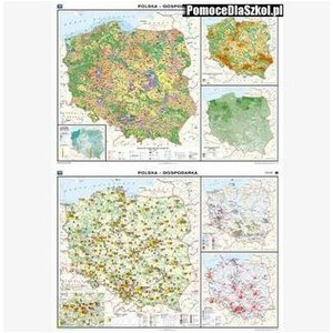 Mapa Polska gospodarka (Rolnictwo/przemysł)