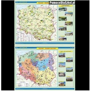 Mapa Polska. Skarby przyrody / Skarby kultury 